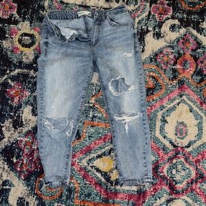 Garage Sky Blue Ripped Women's Jeans